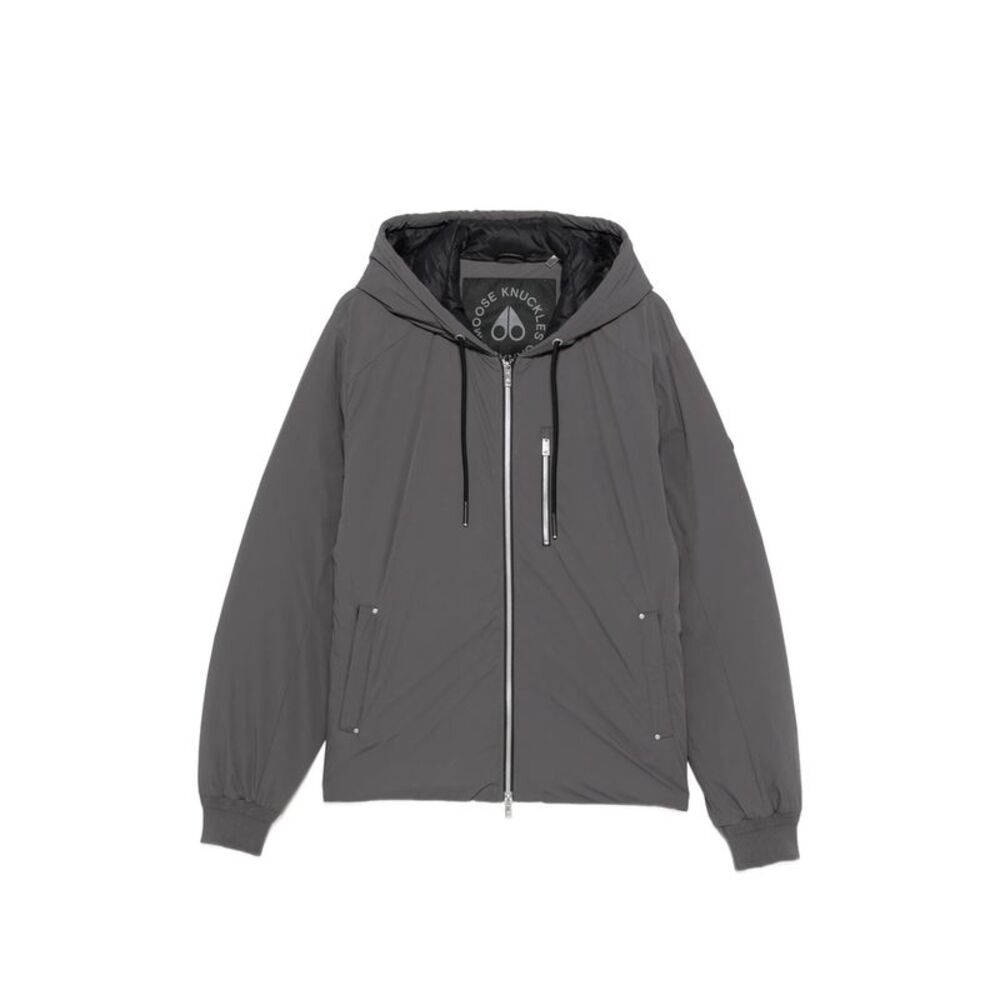 Moose Knuckles Grey Jackets - Hooded Jackets Men